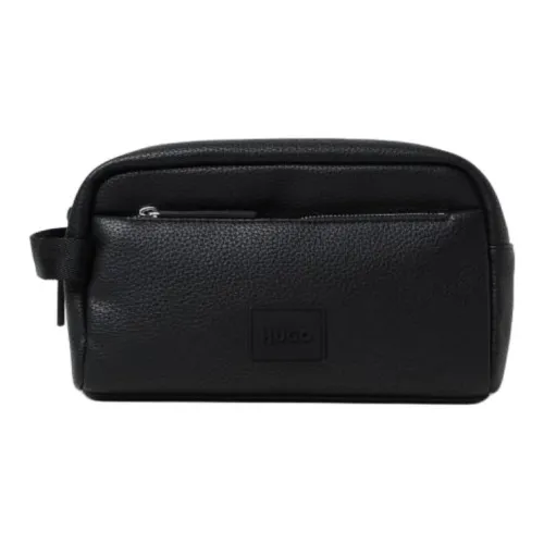 Hugo Boss Клатч из коровьей кожи мужской черный