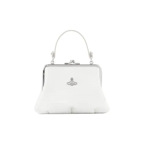 Вивьен Вествуд Granny Frame Телячья кожа Сумка Женская Белая