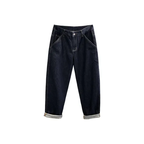 YGQPZHZ 2025 Летние Тapered Прямые Брюки Мужские