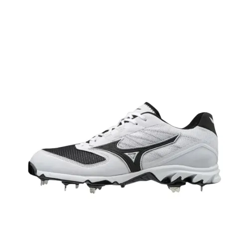 Mizuno 9 Spike Аbrasion Resistant Низкие Кроссовки для тренировок Мужские Белые