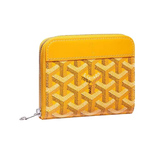 GOYARD MATIGNON Холст и Кожа Кошелек Маленький Унисекс Желтый