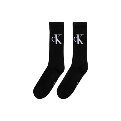 Calvin Klein 2 пачки черных мужских носков MID до икры