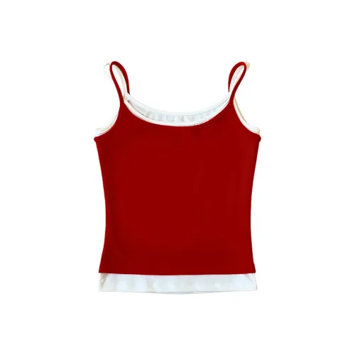 LONGMEI Анкора Красный Женские Майки