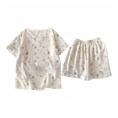 QIAOYUN Щенок Парк развлечений Женские Пижамные комплекты