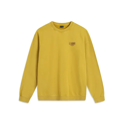 LINING Sports Life Collection Толстовка Унисекс Пальмовое золото