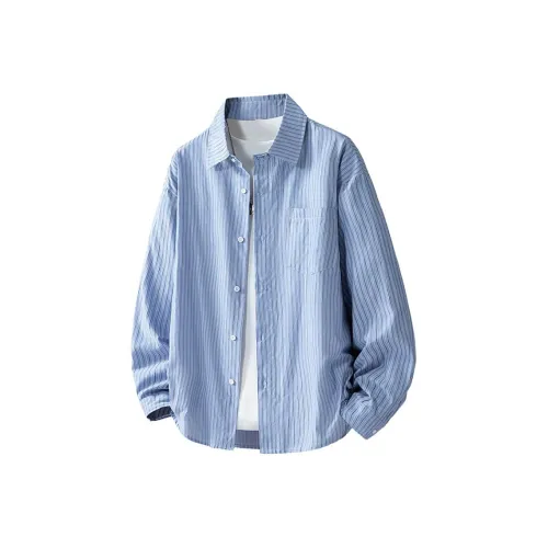 COPICVEN Синие Унисекс Рубашки