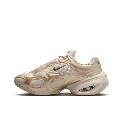 Nike Air Max Muse Abrasion Resistant Низкие Беговые Кроссовки Женские Бежево-Желтые