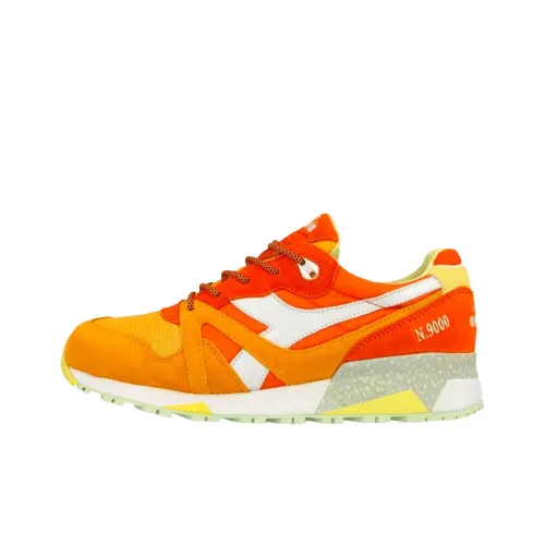 Mita Кроссовки x DIADORA N9000 Устойчивые к истиранию Низкий Топ Повседневная обувь Унисекс Оранжевый Желтый