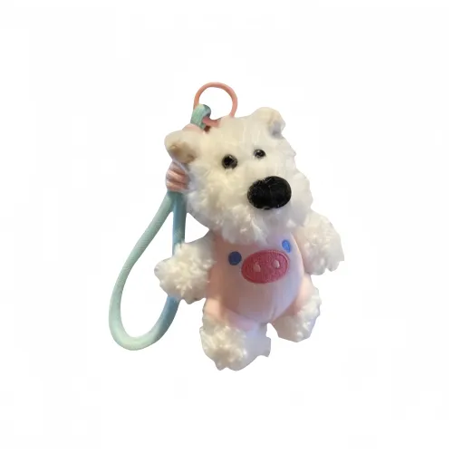 MDH Healing Cute Refined Fluffy Вест-хайленд Scruffy Puppy Купальник Куклы Plush Подвеска 10 см 13 см Высота