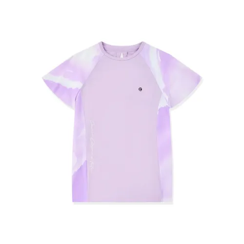 QIAODAN Мелкие блестки Фиолетовый Kids T Рубашки