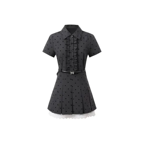 Local Gal Короткий рукав Платье Женское