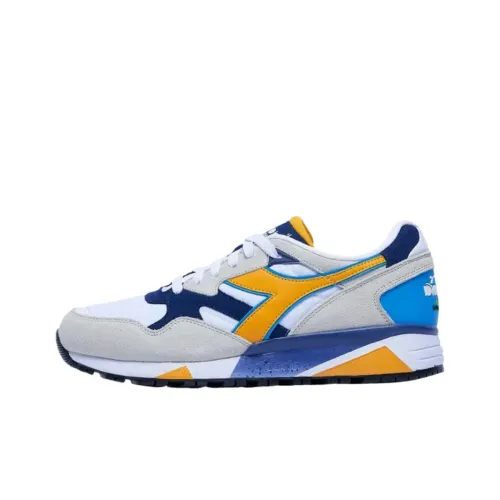 DIADORA N9002 Устойчивый к истиранию Низкий Топ Повседневная обувь Унисекс Белый Синий
