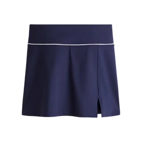 H M Морской синий Женские Теннис Юбки