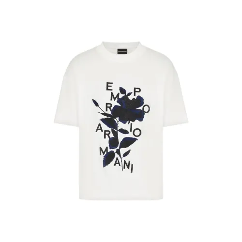 EMPORIO ARMANI SS23 Белый Мужской T-рубашки