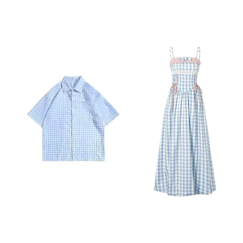 QYPRF Одежда для пары Женское платье / Мужская рубашка Женские парные комплекты