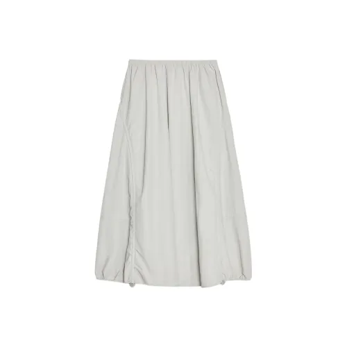 ZARA Серые Женские Повседневные Длинные Юбки