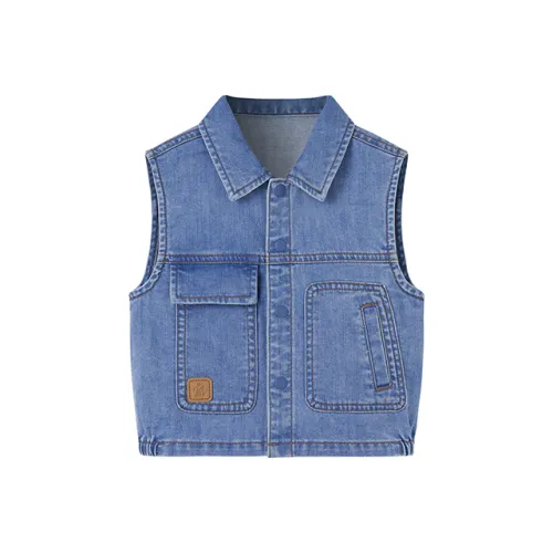 YeeHoO Средний джинсовый синий Детские жилеты