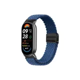 [Холодный Морской Синий] Магнитная застежка Ткань вязаная Ремень