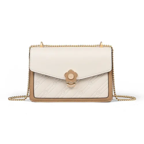 OUBOTE Сумка через плечо из синтетической кожи стандартная женская цвет экрю