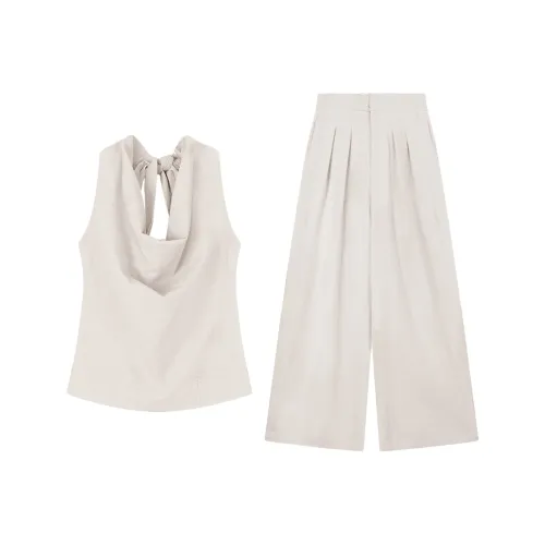 Pa33word Экрю Женские Повседневные костюмы