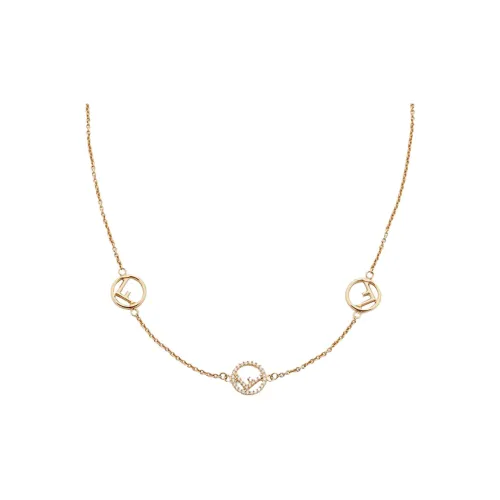 FENDI Колье F Is FENDIКолье Золотистого Цвета