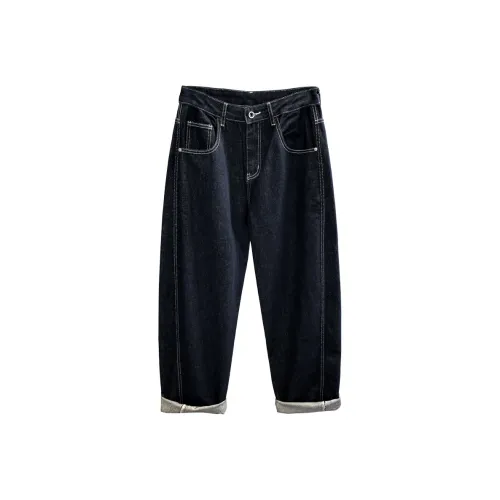 YGQPZHZ 2025 Loose Fit Wide Leg Pants Men's