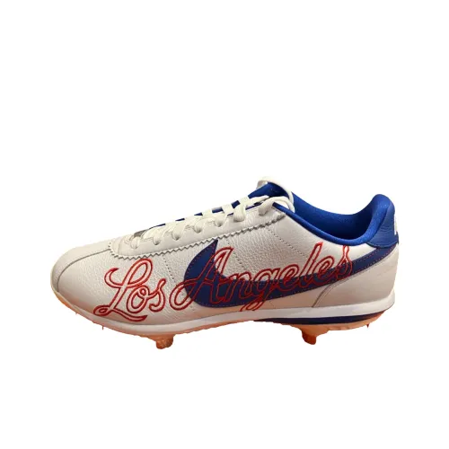 Nike Cortez Low Верхняя часть топа устойчивая к истиранию функциональная бейсбольная обувь мужская белая