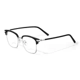 Черно-серебро (Включает защиту от синего света, 0 диоптрий, линзы)