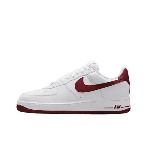 Коби Брайант x Nike Air Force 1 Abrasion Resistant Низкие Кроссовки для скейтбординга Унисекс Белый Красный