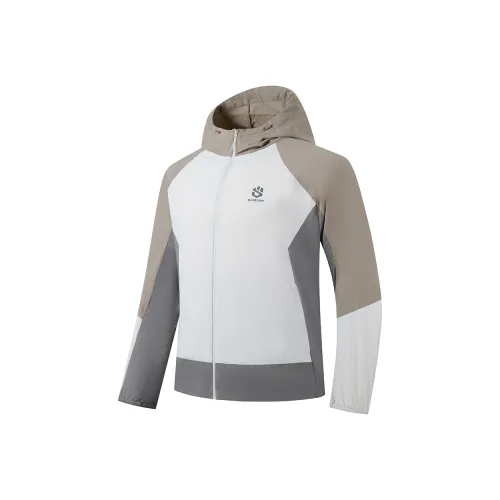 QIAODAN Куртки и пальто Мужской Дымчатый белый Ореховый