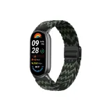 [W Pattern-Black Green] Магнитная застежка Ткань вязаная Ремешок