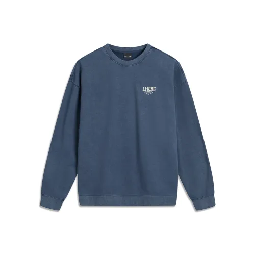 LINING Sports Life Collection Толстовка Унисекс Midnight Voyage Blue