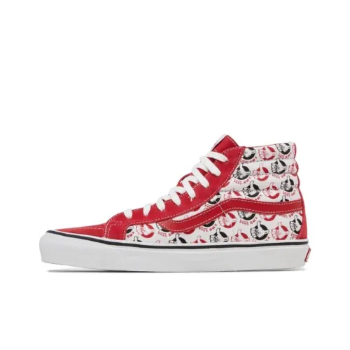 NEIGHBORHOOD x Vans Устойчивые к истиранию высокие кроссовки для скейтбординга Мужские Красные