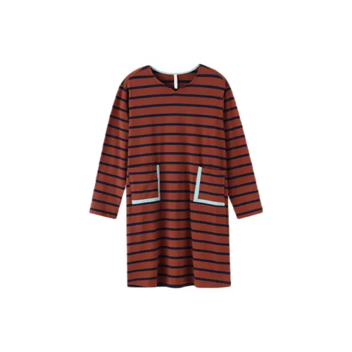 Byford Черный кофе Полосы Женские Ночные сорочки