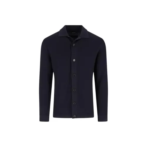 Ermenegildo Zegna Темно-синий Мужской Трикотаж