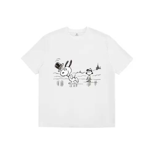 Снупи Белый Женские Футболки