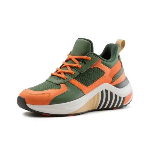 N6K8 Casual Низкий Топ Оранжевый/Зеленый Унисекс