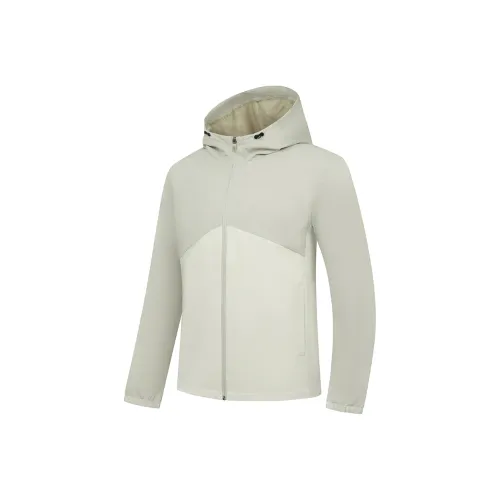 QIAODAN Куртки Пальто Мужской Monet Серый Дымчатый Белый