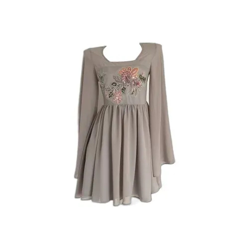 Incolore Длинное платье с длинными рукавами женское