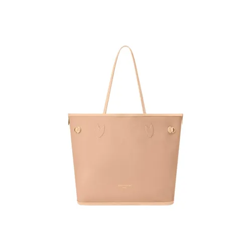 LOUIS VUITTON NEVERFULL Покрытый холст Тоут Сумка Сумка для покупок Сумка на плечо Сумка среднего размера Женская Абрикосовая