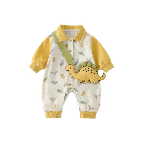 XiaoJinBu Желтые Детские Комбинезоны / Ползунки