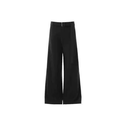 BLANKIN. Черные унисекс повседневные брюки