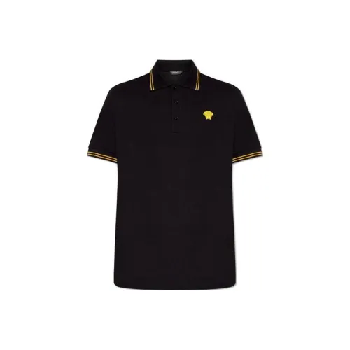 VERSACE Medusa Короткий рукав Polo Polo Мужской Черный