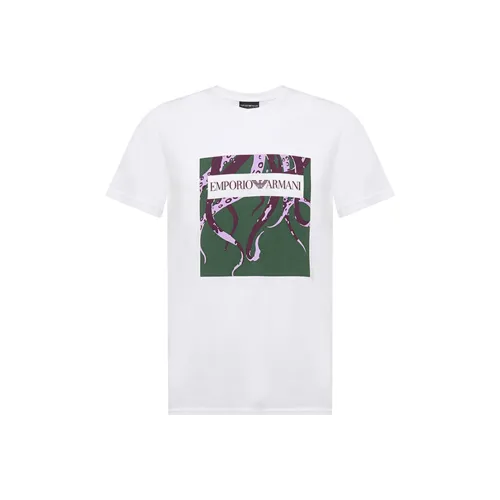 EMPORIO ARMANI Белые Мужские T-рубашки