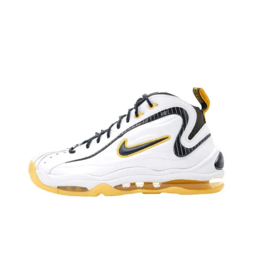 Nike Air Total Max Uptempo Abrasion Resistant MID Топ Винтажные баскетбольные кроссовки Мужской Белый черный желтый