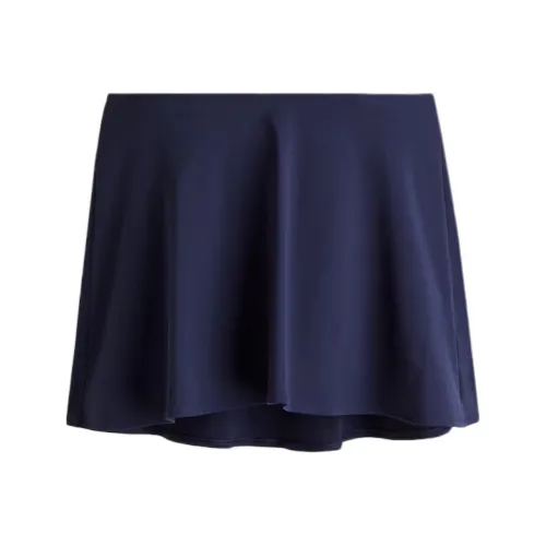 H M Морской синий Женские Теннис Юбки
