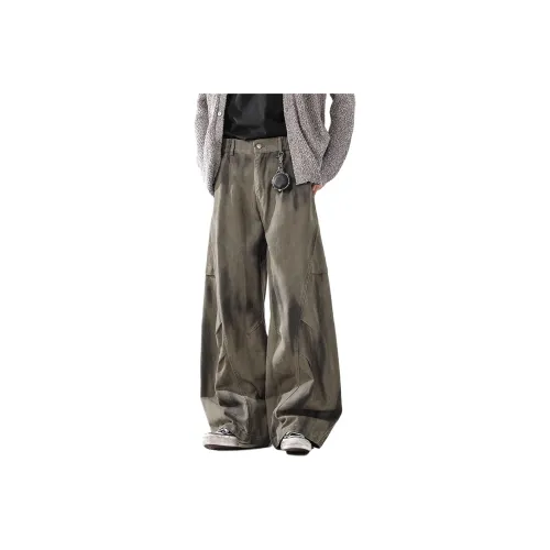 UPWARD LAB Зеленые Унисекс Карго Брюки