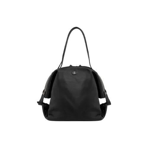 Vivienne Westwood Mara Коровья кожа Сумка на плечо Большая Унисекс Черная