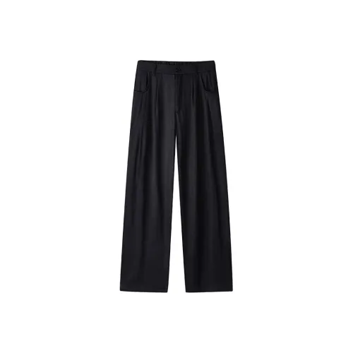 DANJUE Большой карман парашютные брюки прямой крой свободный покрой широкие брюки повседневные брюки унисекс