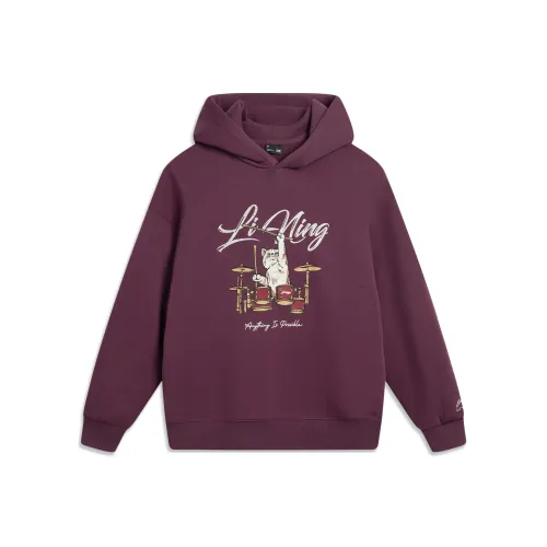 LiNing Sports Life Collection Толстовка Женская Бордовый Фиолетовый